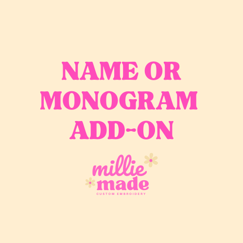 Name or Monogram Embroidery