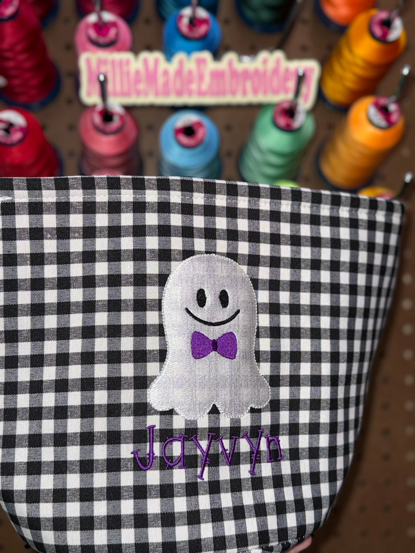 Gingham/Holiday Themed Basket