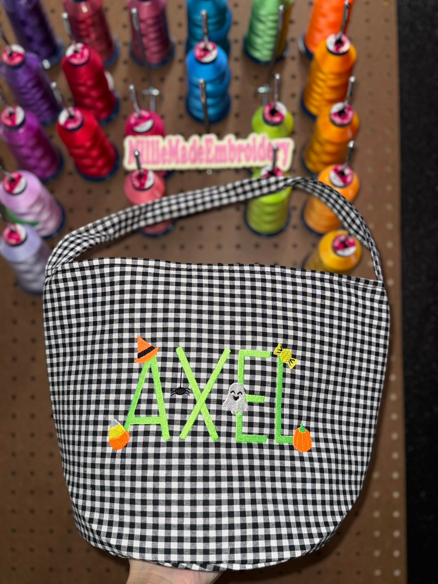 Gingham/Holiday Themed Basket