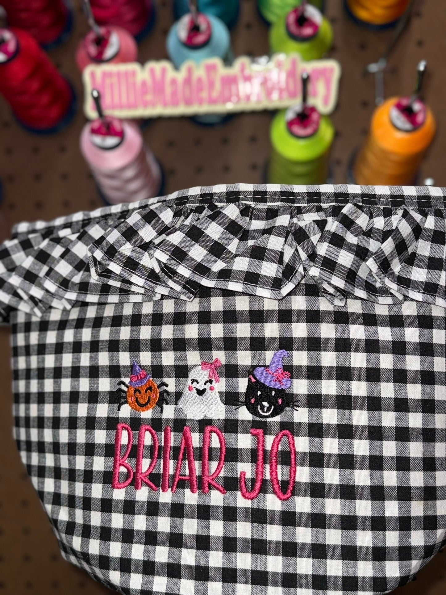 Gingham/Holiday Themed Basket