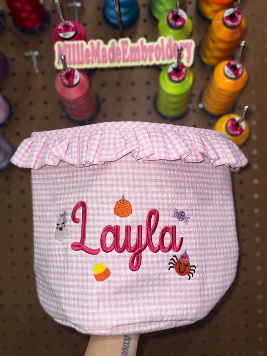 Gingham/Holiday Themed Basket