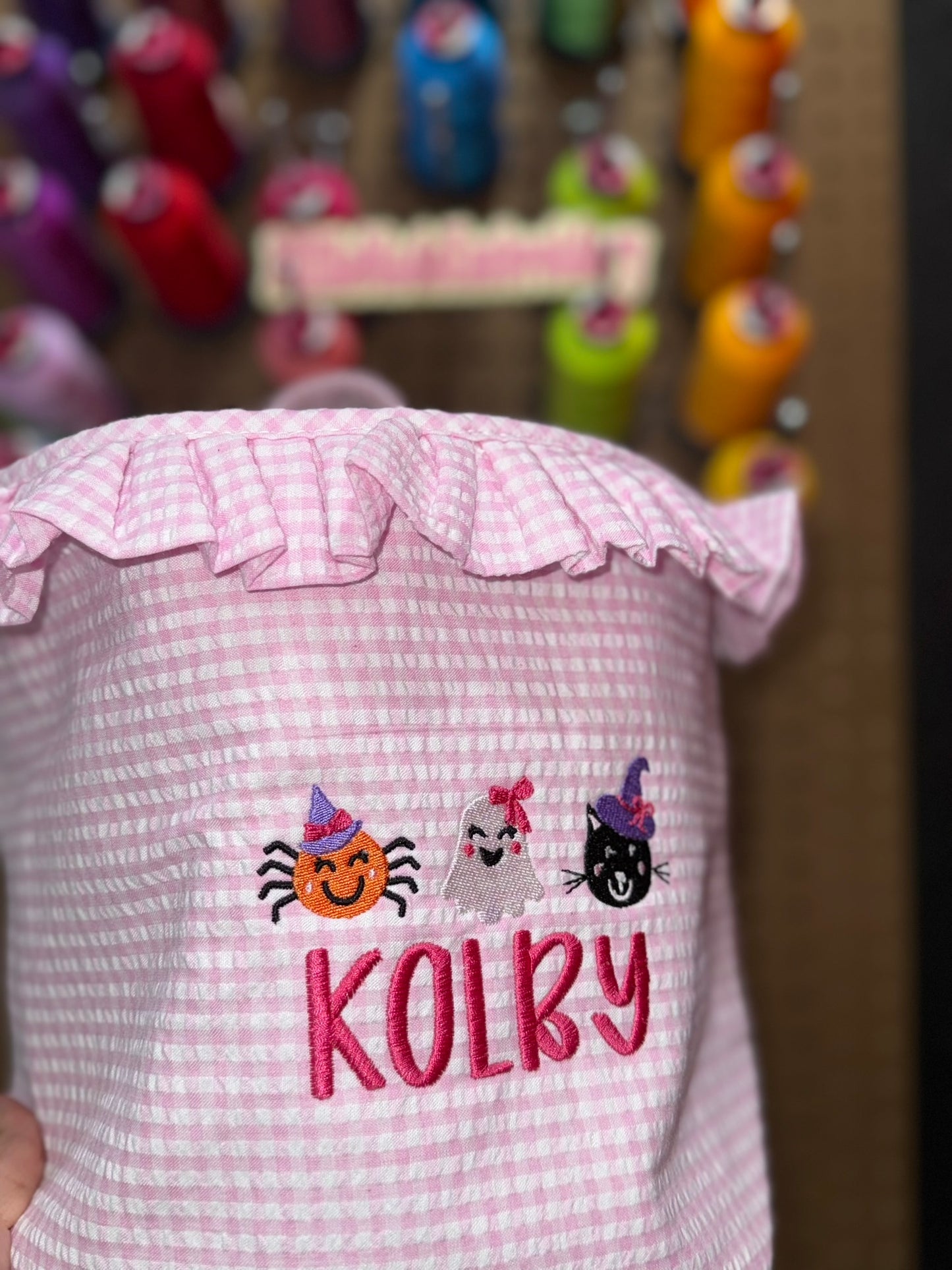 Gingham/Holiday Themed Basket