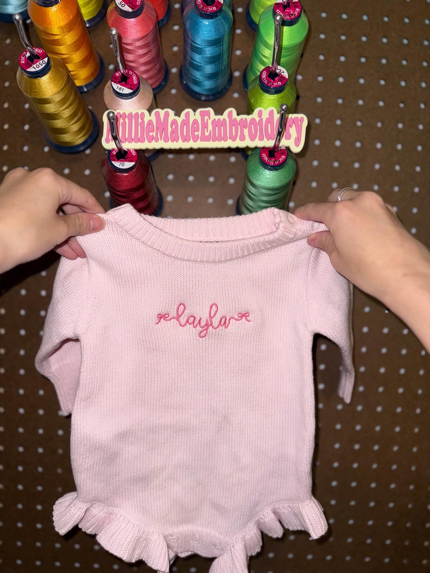 | Custom Knit Announcement Sweater |