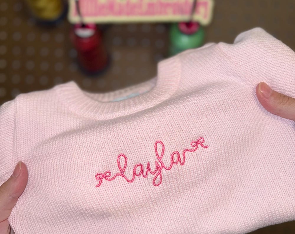 | Custom Knit Announcement Sweater |